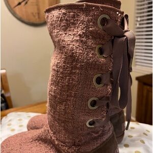 UGG Boots Womens Size 7 Tweed Lace Up Heirloom Like New